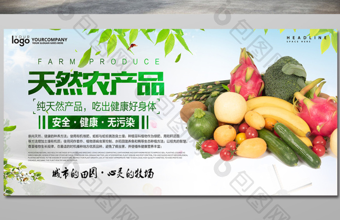 佳肴天成，有机生活——天然有机农产品海报设计指南